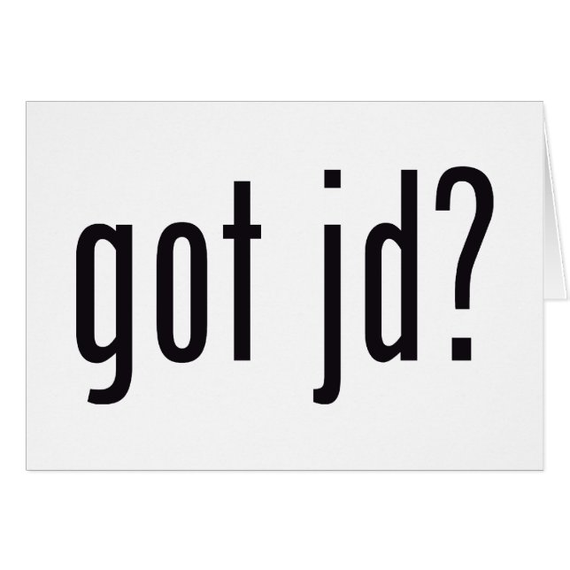 got jd? (Vorderseite (Horizontal))