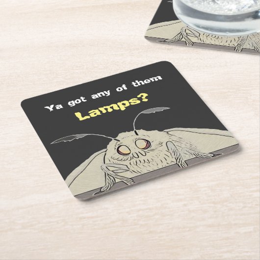 Got jede mögliche Lampen-Motte Meme Rechteckiger Pappuntersetzer (angewinkelt)