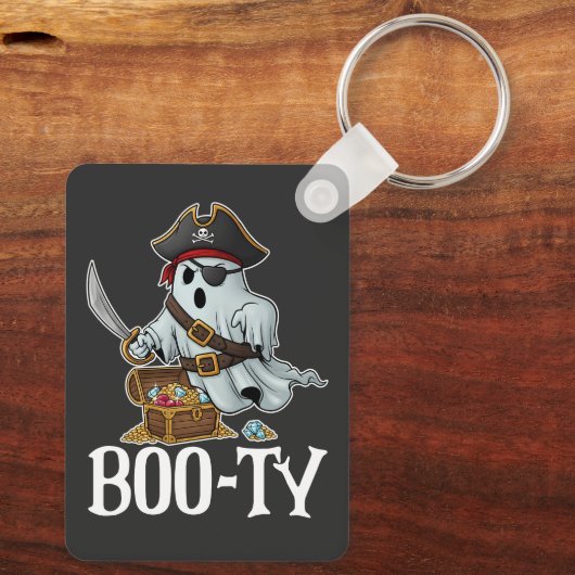 Got jenes boo-ty-ghoful-Pirate-Halloween Schlüsselanhänger (Rückseite)