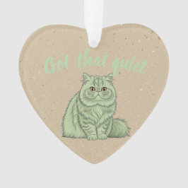 Got jenes ruhige" Katzen-Ornament - Hundegeschenk Ornament