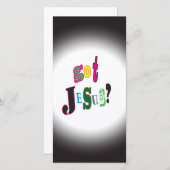 Got Jesus Christus Religious Black Oval Abstrakt (Vorne/Hinten)