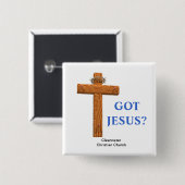 Got Jesus-Kreuz Button (Vorne & Hinten)