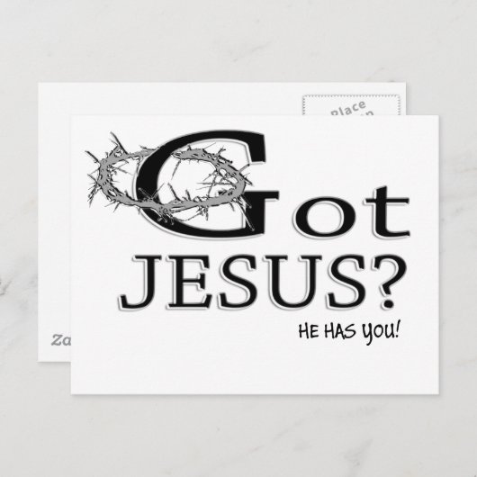 Got Jesus? Postkarte (Vorne/Hinten)