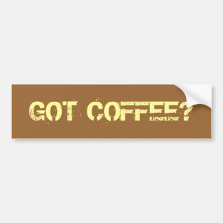 GOT KAFFEE? AUTOAUFKLEBER