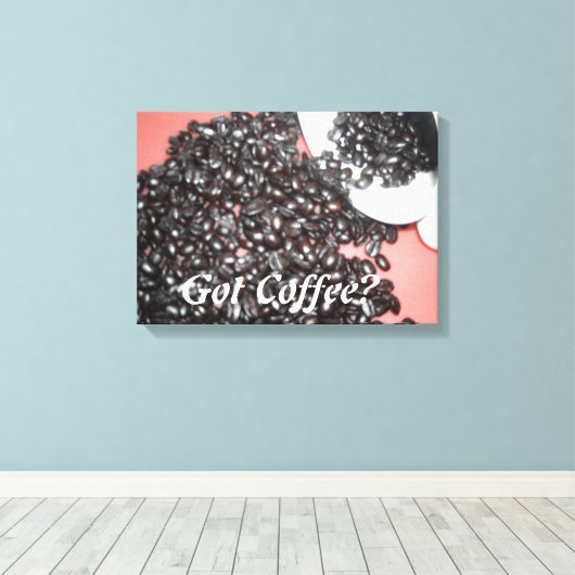 Got Kaffee Leinwanddruck (Insitu (Holzboden))
