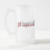 got kapusniak? Flagge Mattglas Bierglas (Links)