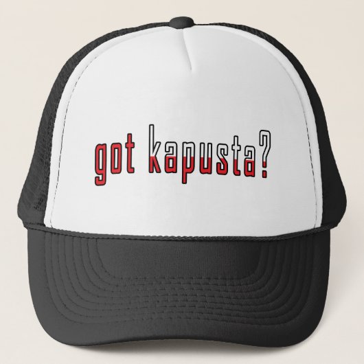 got kapusta? Flag Truckerkappe (Vorderseite)