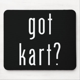 got kart? mousepad - Schwarzes