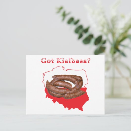 Got Kielbasa polnische Karte (Stehend Vorderseite)