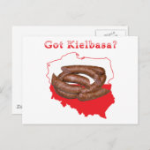 Got Kielbasa polnische Karte (Vorne/Hinten)