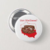Got Kielbasa polnische Karte Button (Vorne & Hinten)
