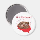 Got Kielbasa polnische Karte Magnet (Vorderseite/Rückseite)