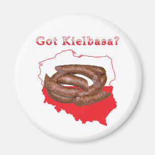 Got Kielbasa polnische Karte Magnet