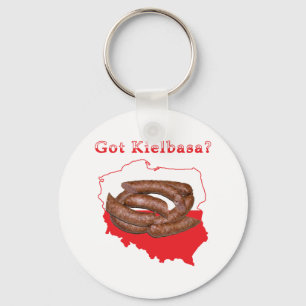 Got Kielbasa polnische Karte Schlüsselanhänger