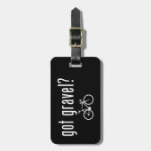 Got Kies-Radfahren Gepäckanhänger (Vorderseite vertikal)