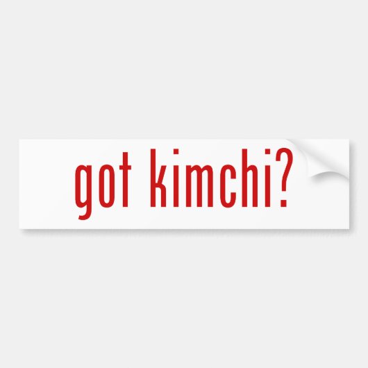 got Kimchi? Autoaufkleber (Vorne)