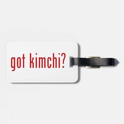 got Kimchi? Gepäckanhänger (Rückseite horizontal)
