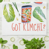 GOT Kimchi? Geruchliche Zutaten Wasserfarbspass Geschirrtuch (Gefaltet)