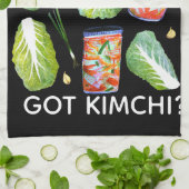 GOT Kimchi? Geruchliche Zutaten Wasserfarbspass Geschirrtuch (Gefaltet)