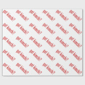 got Kimchi? Geschenkpapier (Flach)