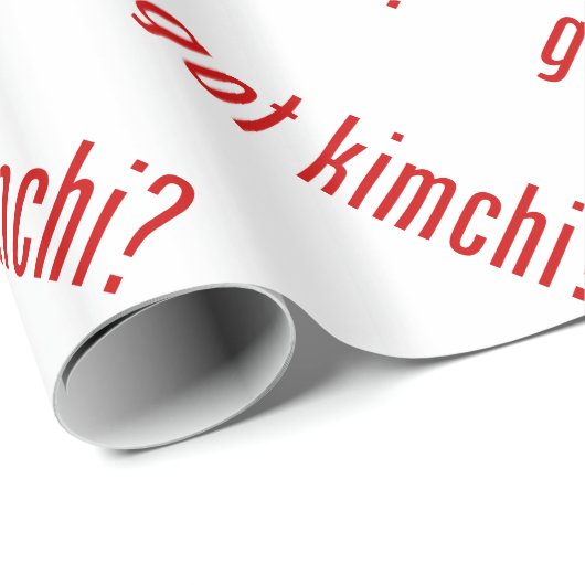 got Kimchi? Geschenkpapier (Rolleneckpunkt)
