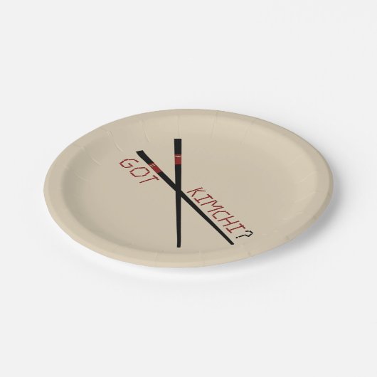 Got Kimchi? Pappteller (Schrägansicht)