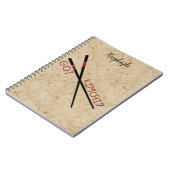 Got Kimchi? Personalisiertes Chopsticks-Notebook Notizblock (Linke Seite)