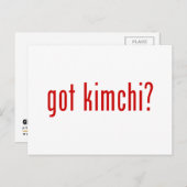 got Kimchi? Postkarte (Vorne/Hinten)