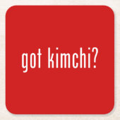 got Kimchi? Rechteckiger Pappuntersetzer (Vorderseite)