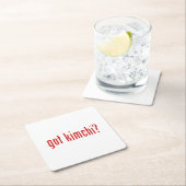 got Kimchi? Rechteckiger Pappuntersetzer (Vor Ort)