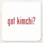 got Kimchi? Rechteckiger Pappuntersetzer (Vorderseite)