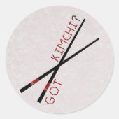 Got Kimchi? Runder Aufkleber (Vorderseite)