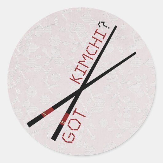 Got Kimchi? Runder Aufkleber (Vorderseite)