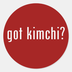 got kimchi? runder aufkleber