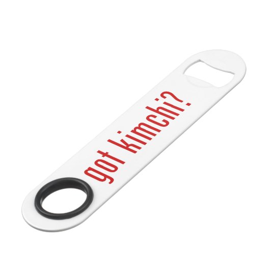 got Kimchi? Speed Flaschenöffner (Rückseite Schrägansicht)