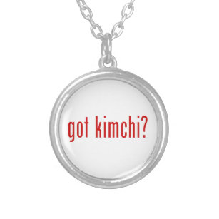 got kimchi? versilberte kette
