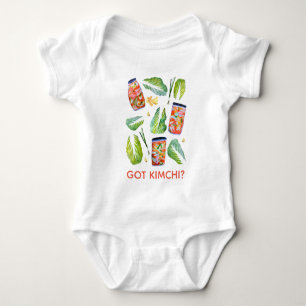 GOT Kimchi? Wasserfarbe für scharfen Spaß Baby Strampler