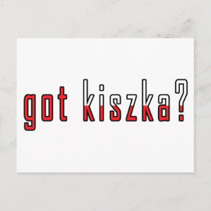 got Kiszka? Flagge Postkarte