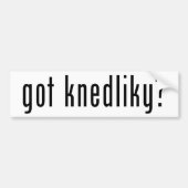 got knedliky? autoaufkleber (Vorne)