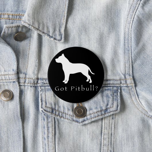 Got Knopf-Schwarzes Pitbull Button (Beispiel)
