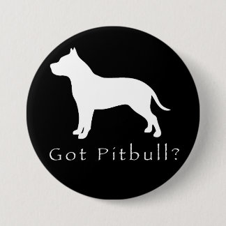 Got Knopf-Schwarzes Pitbull Button