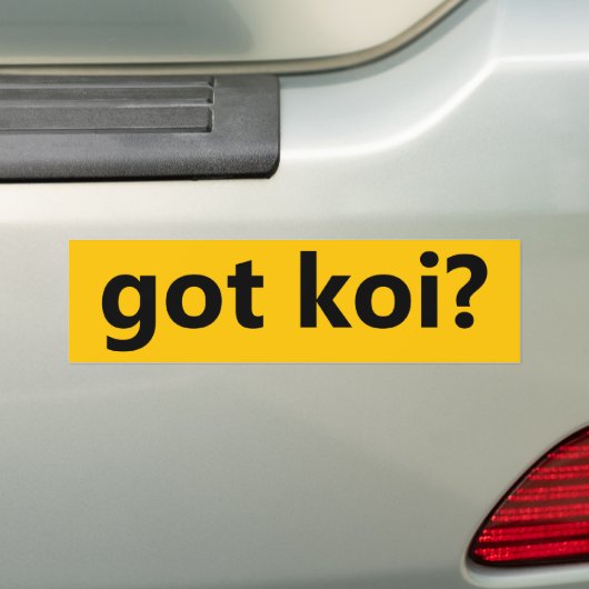 got koi? autoaufkleber (Auf Auto)