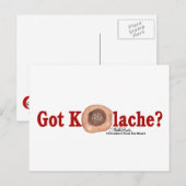 Got Kolache? Postkarte (Vorne/Hinten)