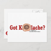Got Kolache? Postkarte (Vorne/Hinten)