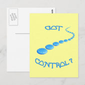 Got Kontrolle Frisbee Postkarte (Vorne/Hinten)