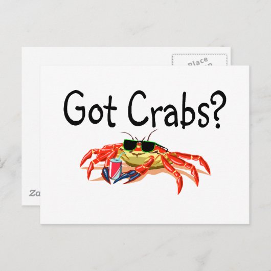 Got Krebse Postkarte (Vorne/Hinten)