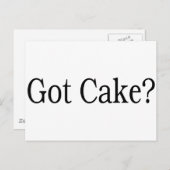 Got Kuchen Postkarte (Vorne/Hinten)