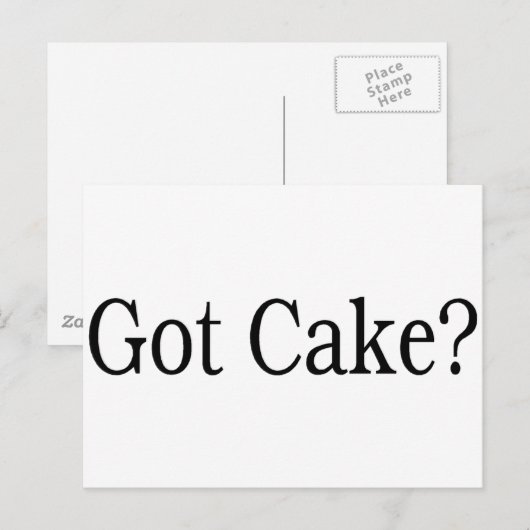 Got Kuchen Postkarte (Vorne/Hinten)