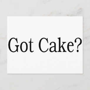 Got Kuchen Postkarte