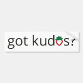 Got Kudos? Autoaufkleber (Vorne)